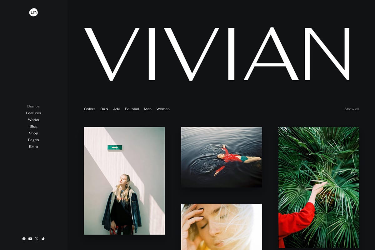 Photographer portfolio WP Theme